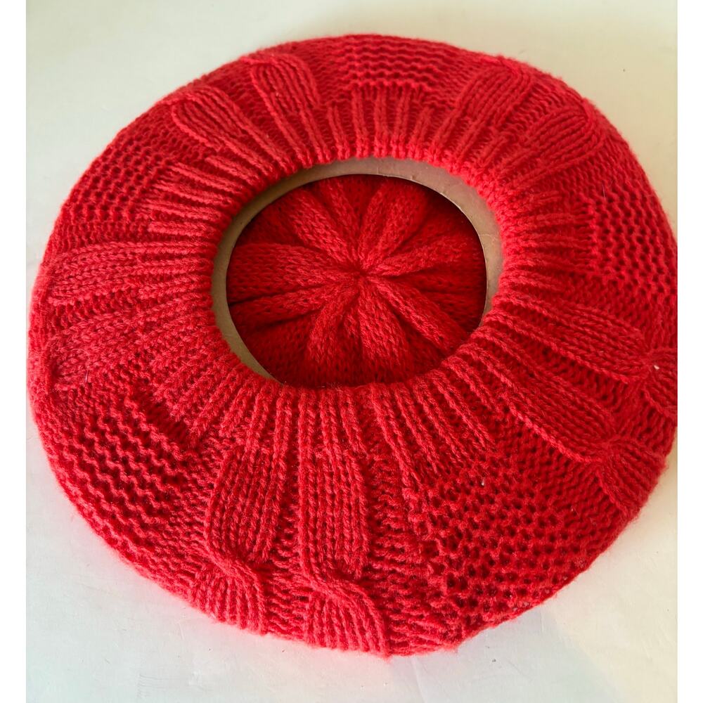 Red Beret knit new one size fits most